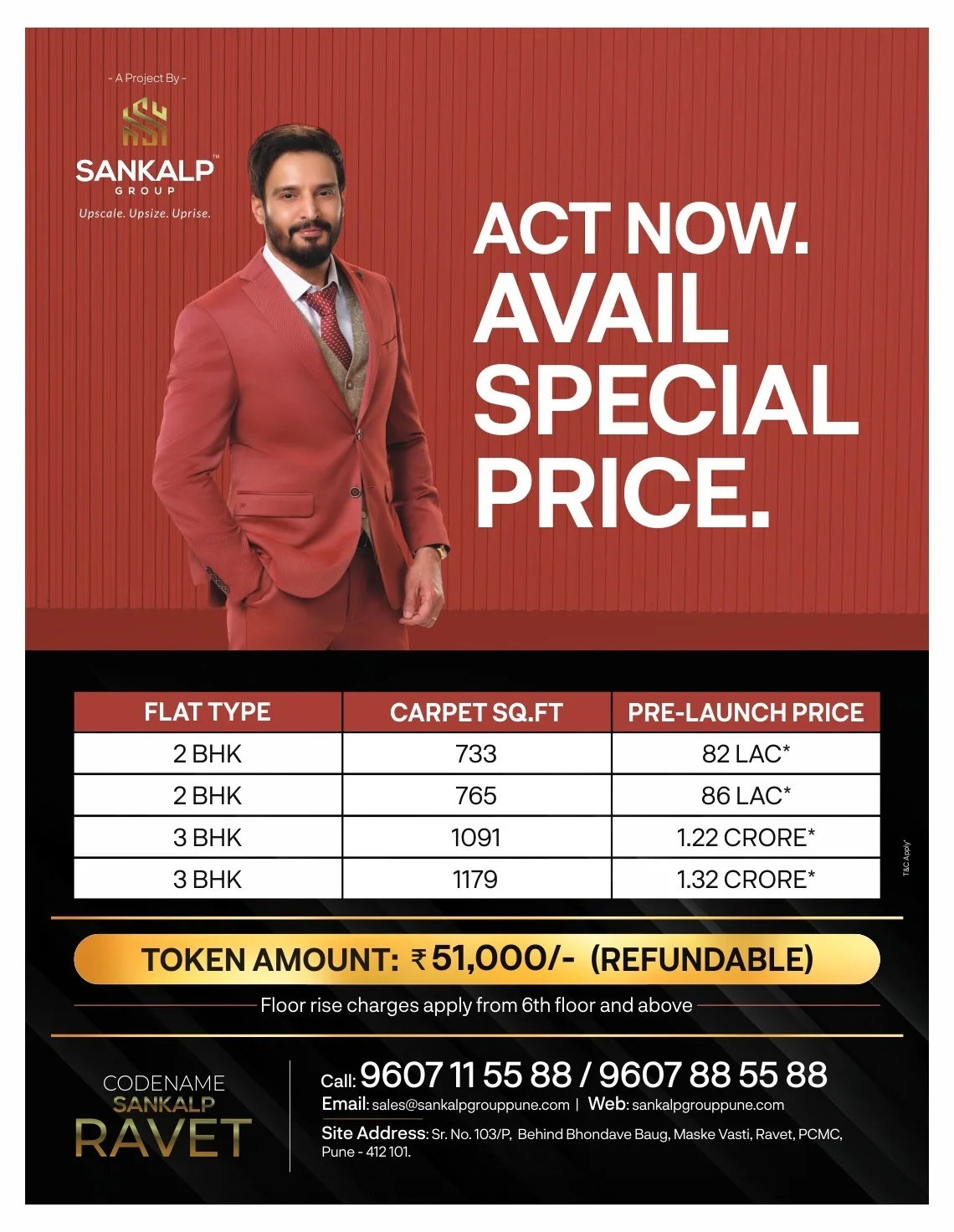 Sankalp Prelaunch Cost Breakdown Info